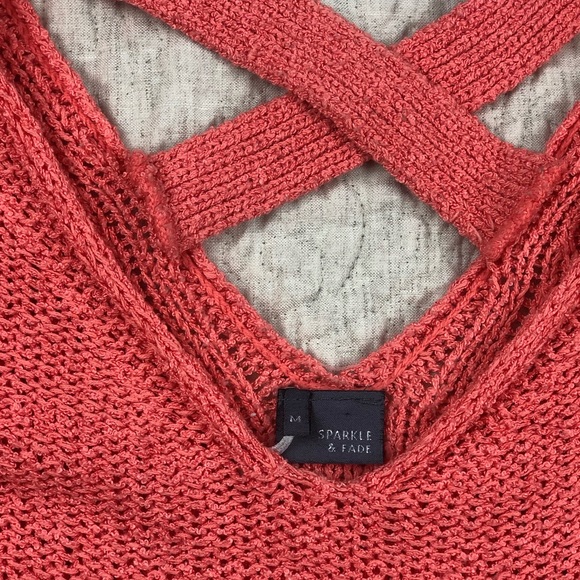 Sparkle and fade salmon knit sweater - Picture 6 of 7